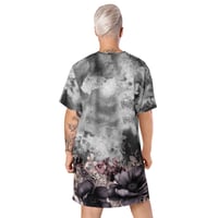 Image 4 of Goth Inspired Dark Flowers and Fairy T-shirt dress