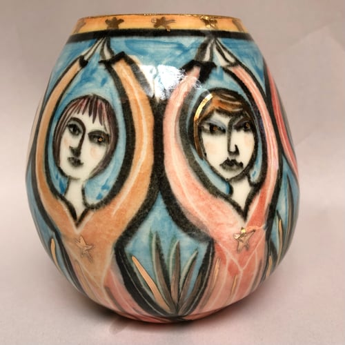 Image of Fairytales,Large vase,Praying ladies. 