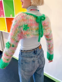 Image 1 of Sofie and Iris Green, Pink and Orange Mohair Bolero 
