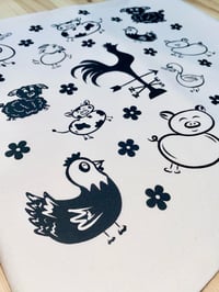 Image 3 of ‘Barnyard Buds’ Towel