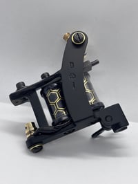 Image 1 of Black/gold Honeycomb  Bulldog shader