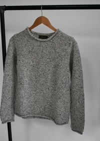 Image 5 of Roll Neck Donegal Fleck Sweater - Made in Ireland