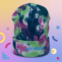 Image 3 of Tie-dye beanie