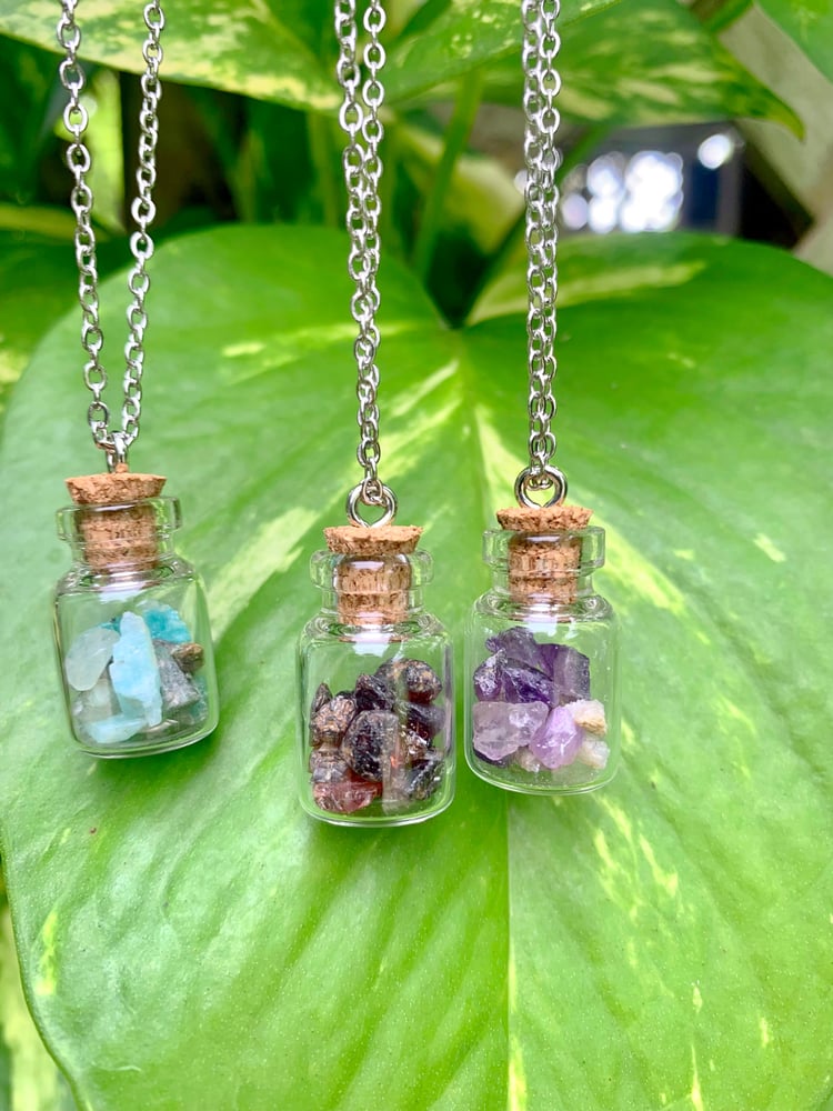 Image of Crystal Jar necklaces