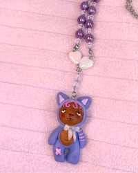 Image 2 of macaron necklace - Grape