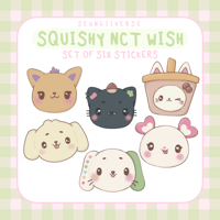 Image 2 of Squishy NCT Wish Sticker Pack