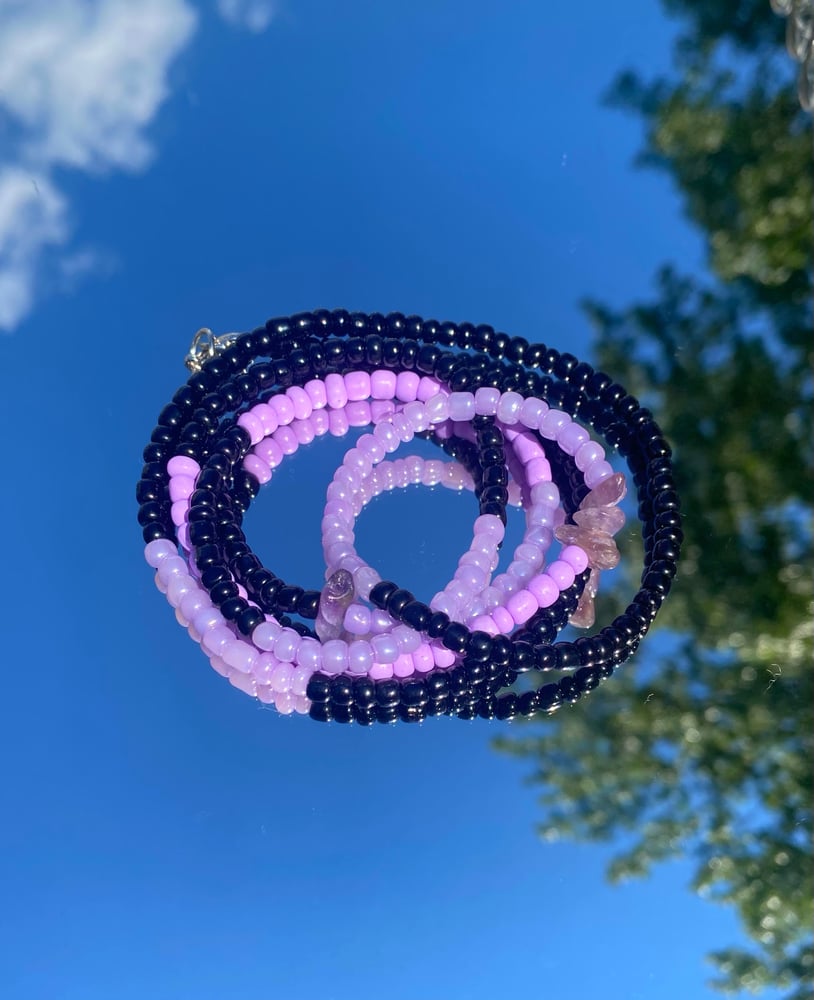 Image of “Violet Snake“ Waist Bead