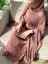 Image 3 of Kaira mauve abaya