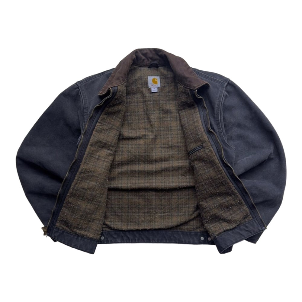 Vintage 90s Carhartt Detroit Jacket - Faded Black | VTG Showroom