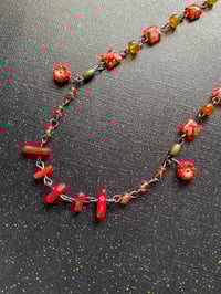 Image 2 of Cherry Coral Bloom Necklace