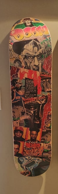 Image 2 of MF DOOM collage deck (wood grain print)