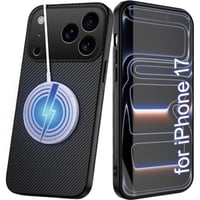 Image 1 of Magnetic Carbon Fiber Phone Case For iPhone 17 Pro Max 17Pro 17Air Cases For Magsafe Wireless Charge