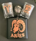 Aries Zodiac Flask Set – Bold Ram Edition