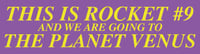 Image 2 of Rocket Number Nine bumper sticker