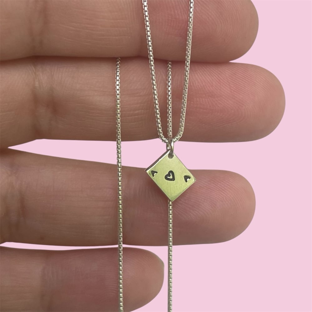 Image of Ace of hearts necklace