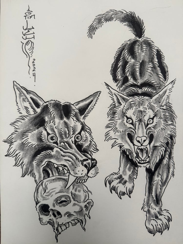 Image of Tim Lehi “Reapers & Wolves #26” Original Art