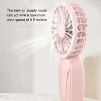 Image 2 of Portable Handheld Small Fan ABS Lightweight Cute Appearance USB Rechargeable Mini Fan For On Go Cool