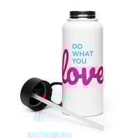 Image 1 of Do You hate You Love - Stainless steel water bottle with a straw lid