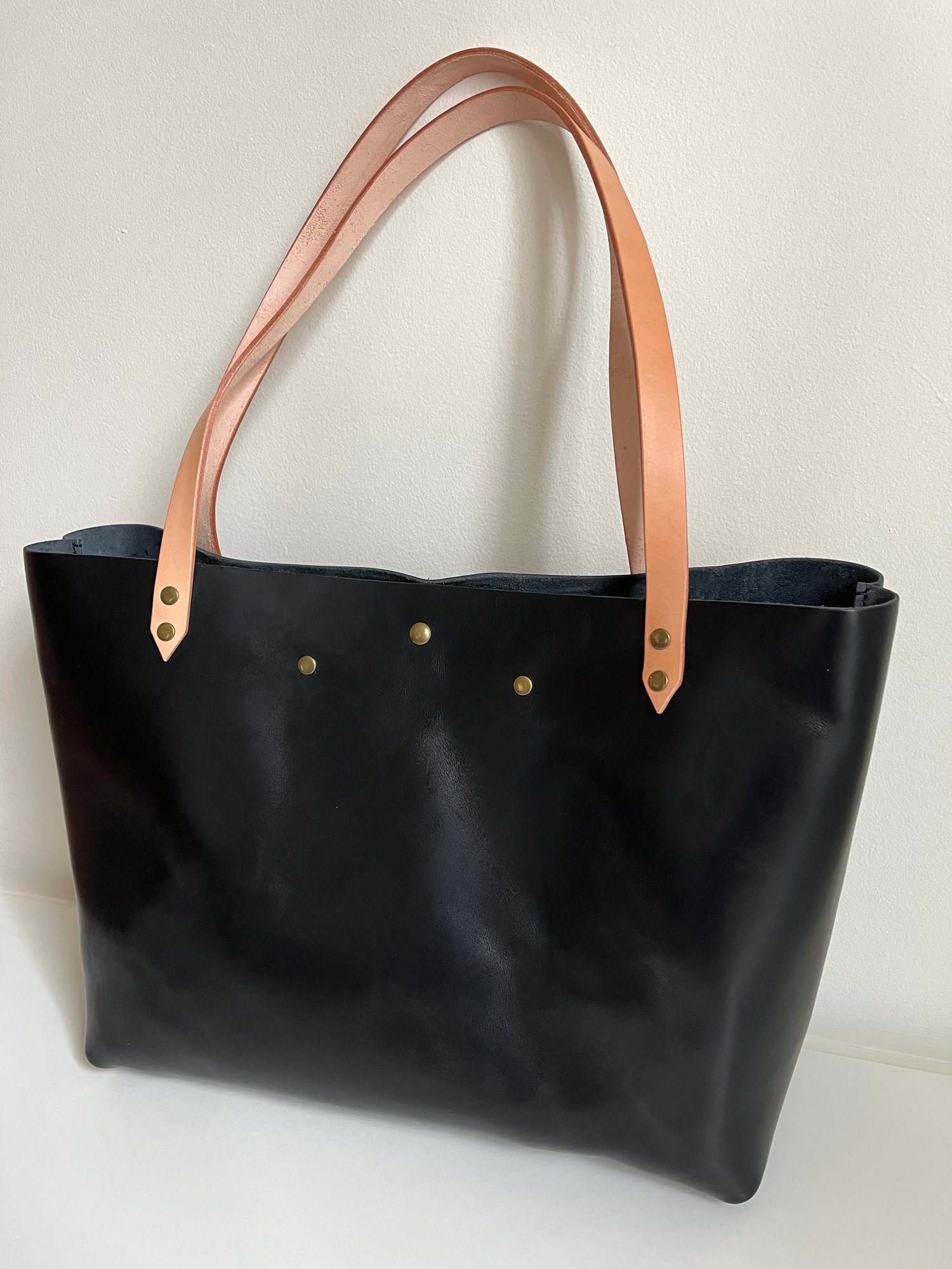 Image of Black Vachetta Carry-all Tote