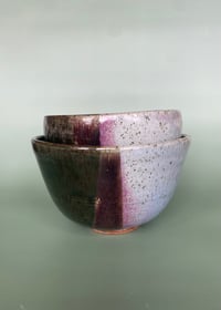 Image 2 of Ramen Bowl Set - Green, Pink, and White (Seconds)