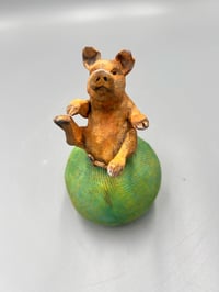 Image 3 of In a world of chaos, the pig stands firm - Julie Kradel