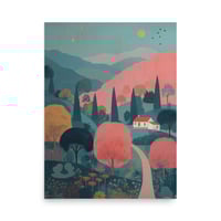 Image 1 of Country Landscape Folk Print