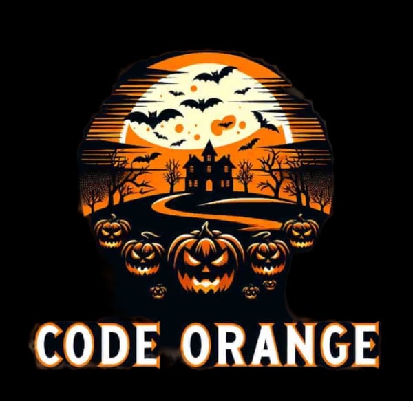 Image of Code orange sticker #2
