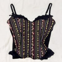 Image 1 of sophie b floral bustier top