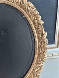 Image 3 of Gold Floral Oval Photo Frame 8 x 10