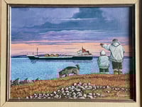Image 3 of “The Supply Ship is In”, Acrylic on Canvas Board