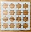Mosaic Tile Stencil for Floor and Walls Tiles- Moroccan Stencil - DIY Floor Project.