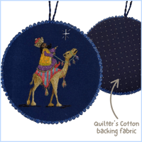 Image 1 of Gold, The Nativity Set Hanging Ornament