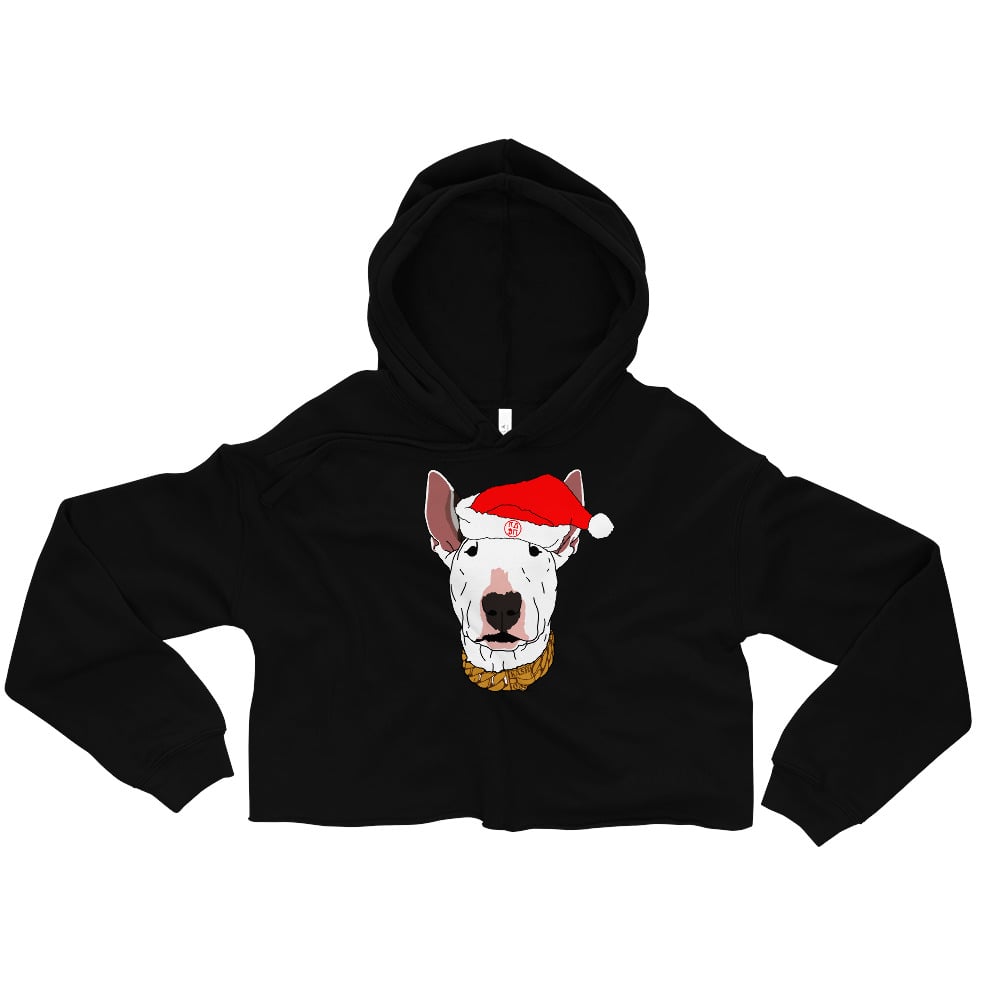 Image of SAUSO CLAUS CROP HOODIE