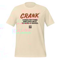 Image 3 of LOVEDCGOGO "Congo Rhythms Amplified Next to Kicks & Snares" Light Unisex Tee