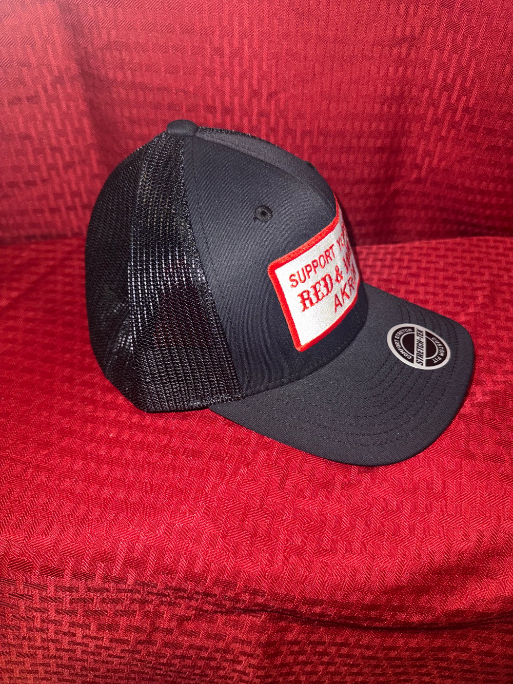 Flex Fit- Sticker Hat - Black