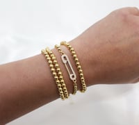 Image 1 of Rhinestone Safety Pin Bracelet 