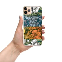 Image 2 of Art Nouveau Inspired Colorful Quartet Boho Hippie Floral Sketch Clear Case for iPhone®