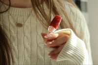 Image 3 of "Sweater Weather" Dark Red Tinted Gloss!