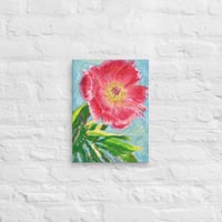 Image 3 of Sunlit Peony - print on the canvas
