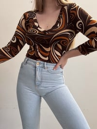 Image 4 of 70s Print shirt // M 