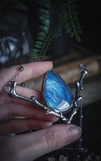 Image 3 of Real twigs with blue labradorite