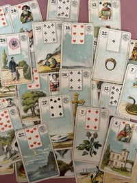 Image 4 of Petit Lenormand par Bernard Dondorf, tamponné, Allemagne, XIXème siècle!