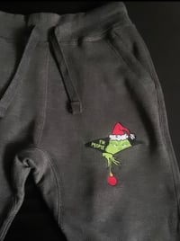 Image 3 of HOLIDAY GEAR* "Ew People" Grinch design embroidered on Hoodies or Joggers 