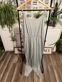 Image 1 of gray jumper side open