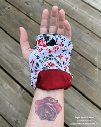 Image 15 of Ready To Ship Silk Lined Fingerless Gloves Size Medium (Style Slouch Mini)