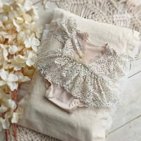 Image 4 of Newborn body-dress - Sandria - light beige | photo props