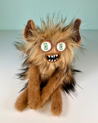 Image 2 of Weighted Small Happy Monster Embroidered