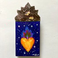 Image 4 of Night Hearts Series-paintings with tin
