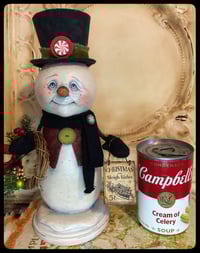 Image 3 of Scotty the snowman paperclay creation Christmas 