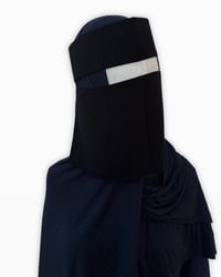 Image 1 of Short Stiff Band Niqab